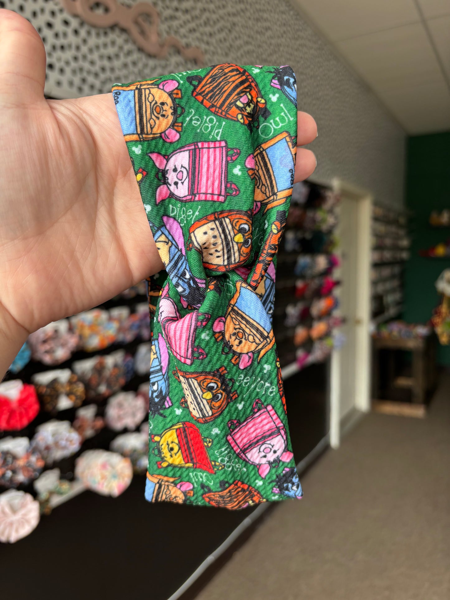 Back to school bear twist wrap