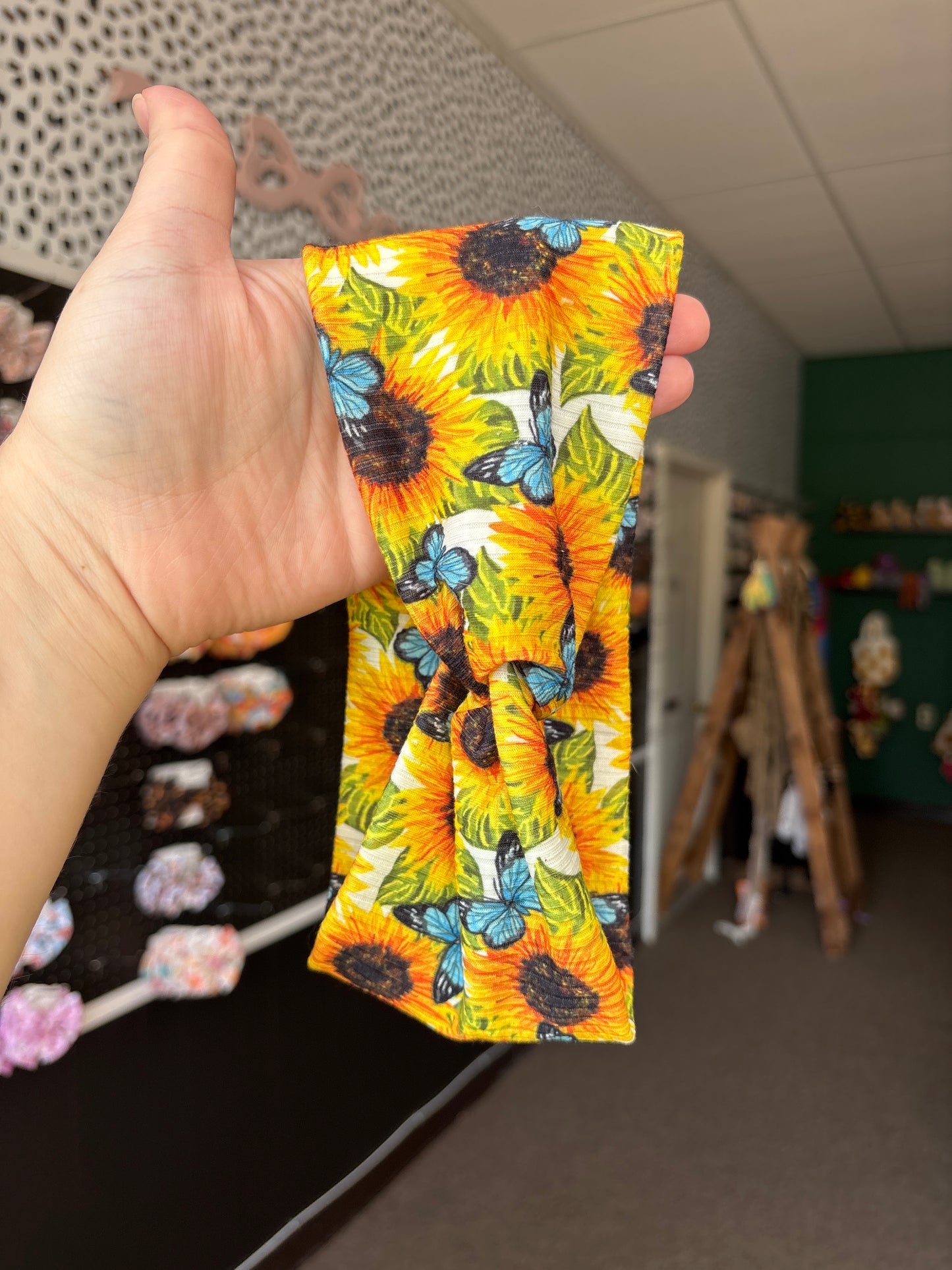Sunflower & Butterfly Headband