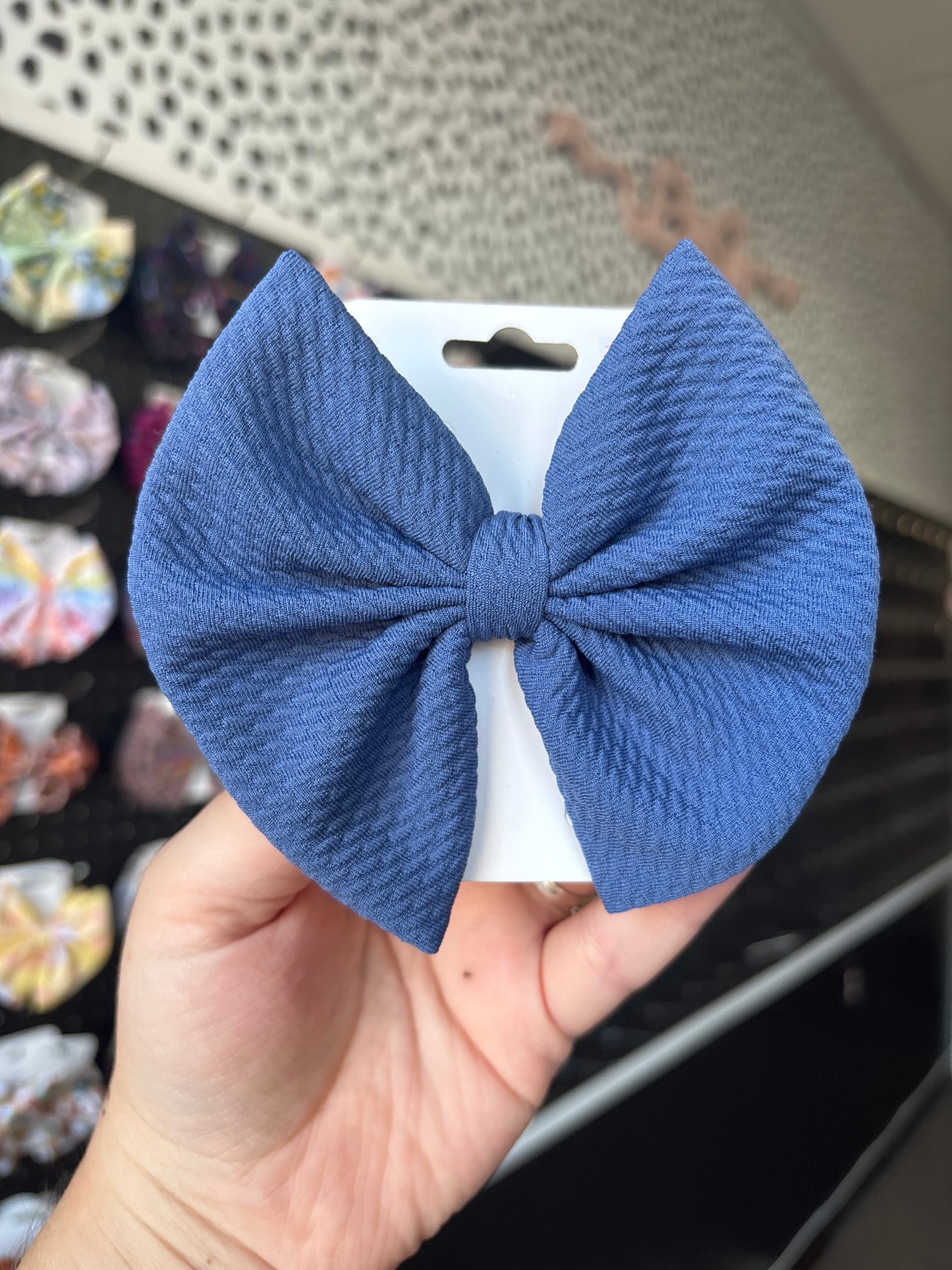 Denim regular style bow