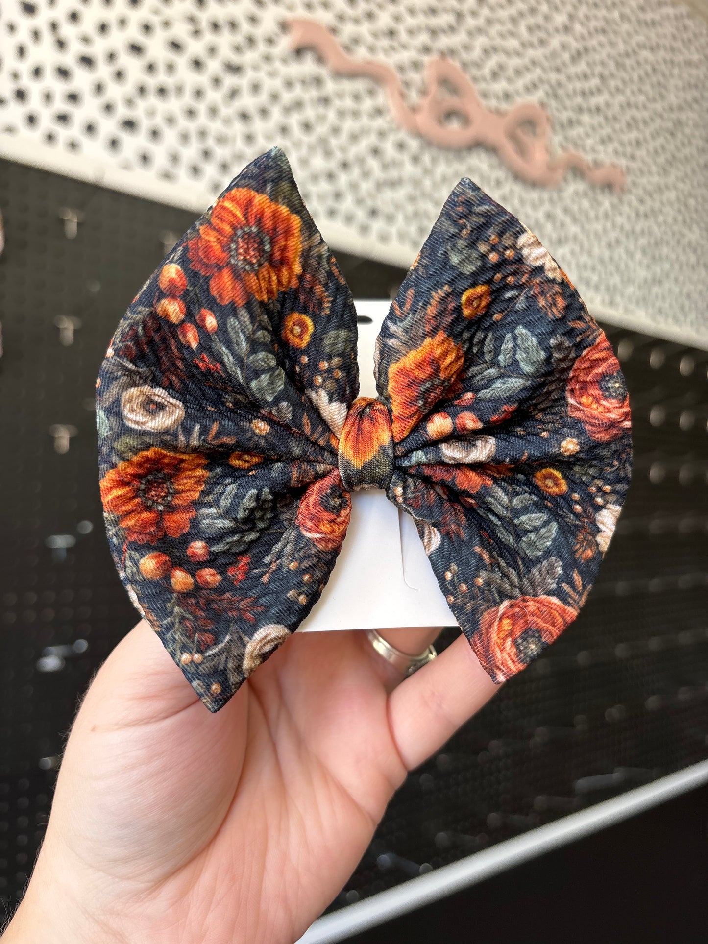 Fall floral- regular bow