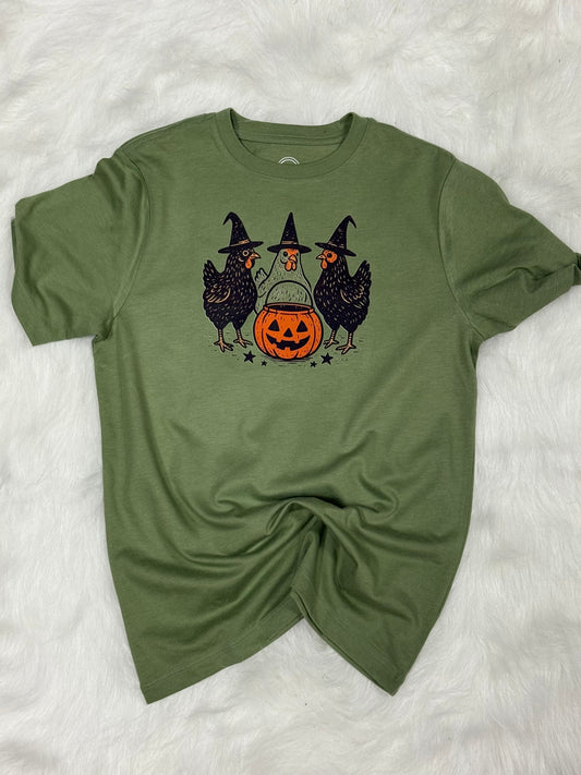 Halloween chickens- tshirt