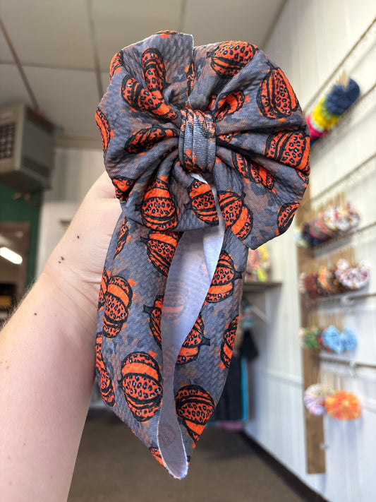 Leopard pumpkin messy wrap-toddler