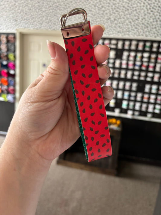 Watermelon seed key chain