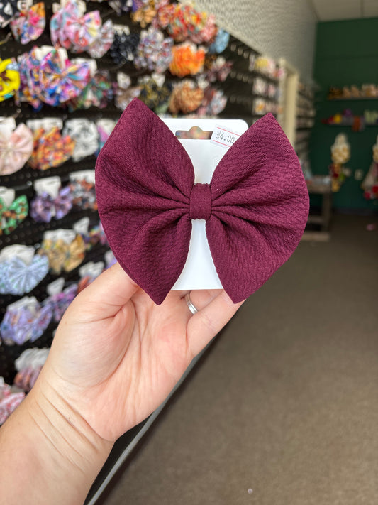 Burgundy-Basic Bow