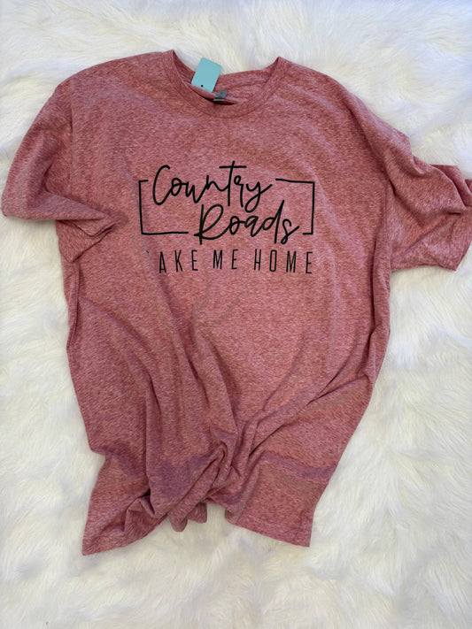 Country roads- tshirt by berk&co- adult 2xl