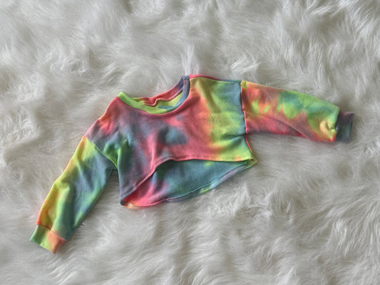 4t- tie dye- honey top