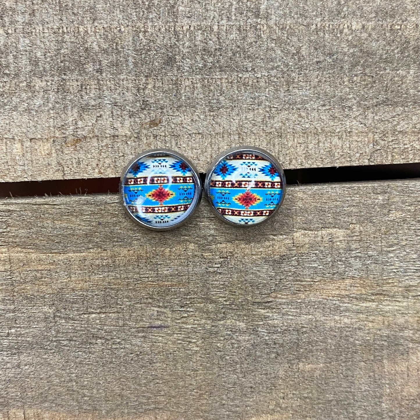 Aztec 12mm earrings