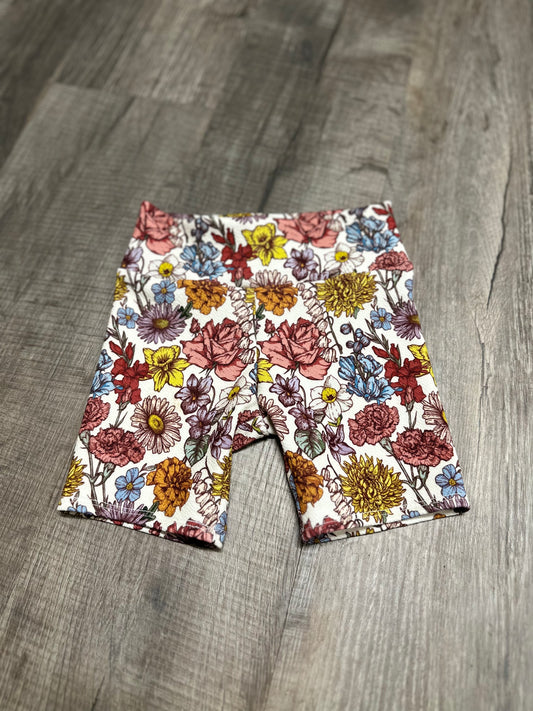 Floral biker shorts