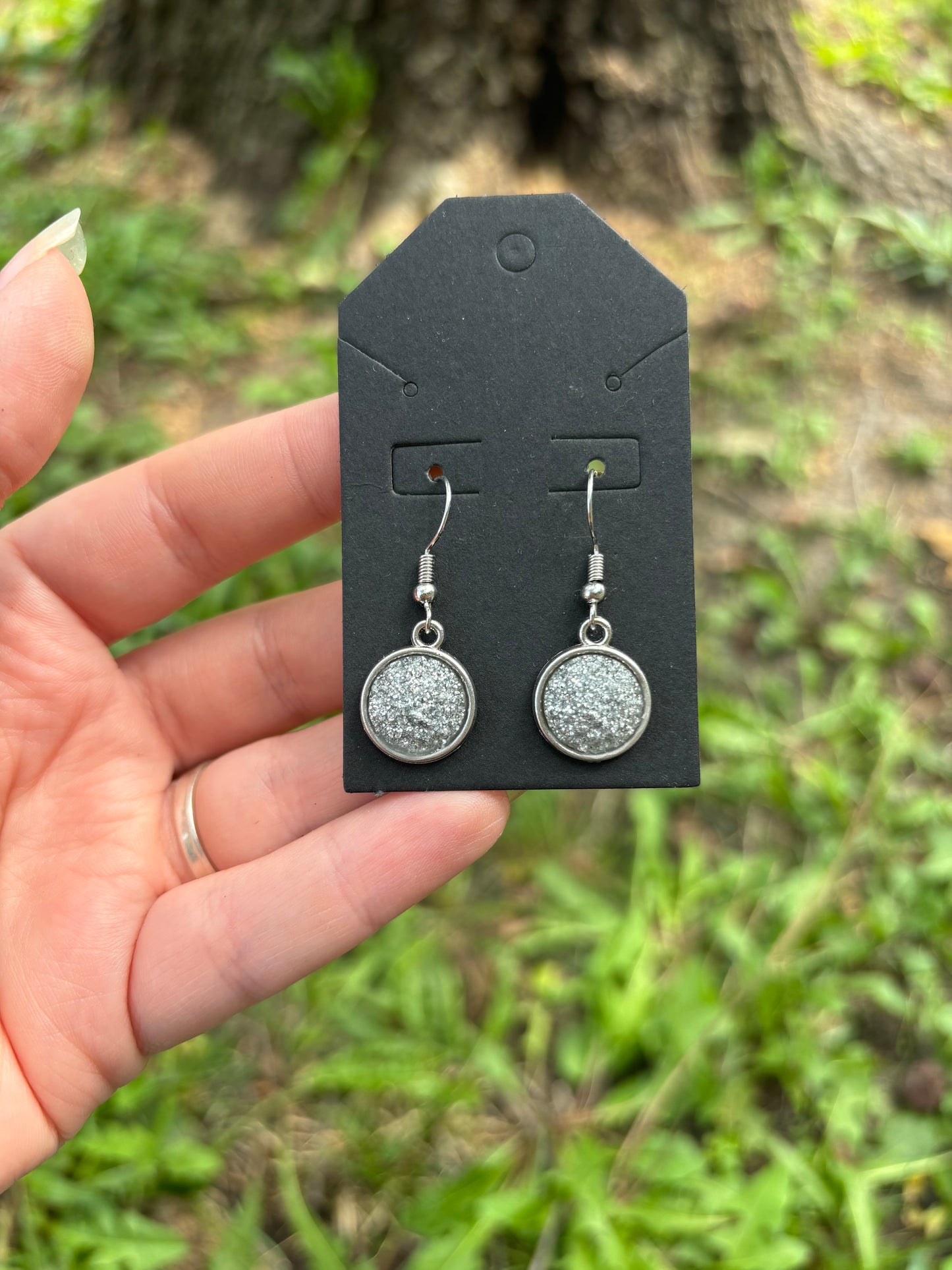 Silver durzy dangle earrings