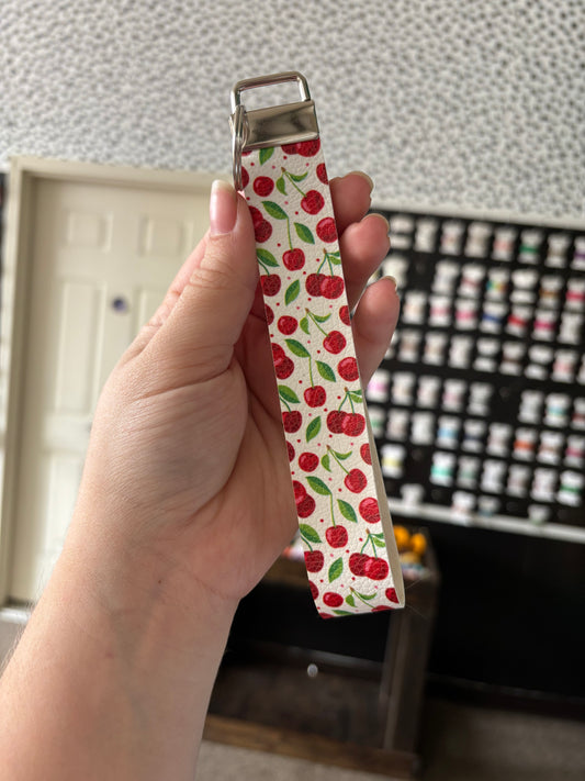 Cherries key chain