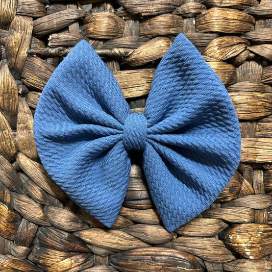 Denim regular style bow