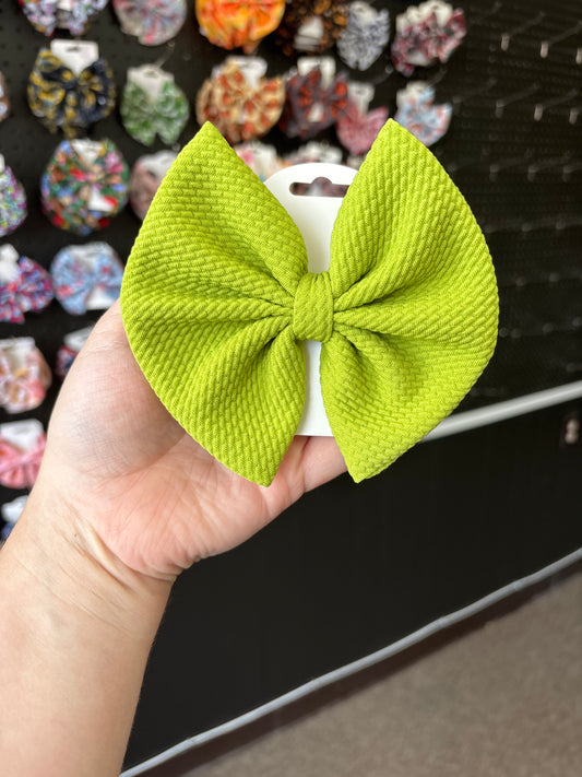 Green Apple-basic bow