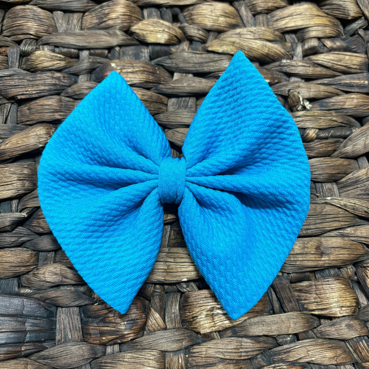 Ocean blue regular style bow