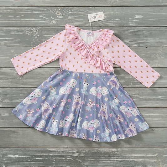 Sleepy friends girl dress- 5t