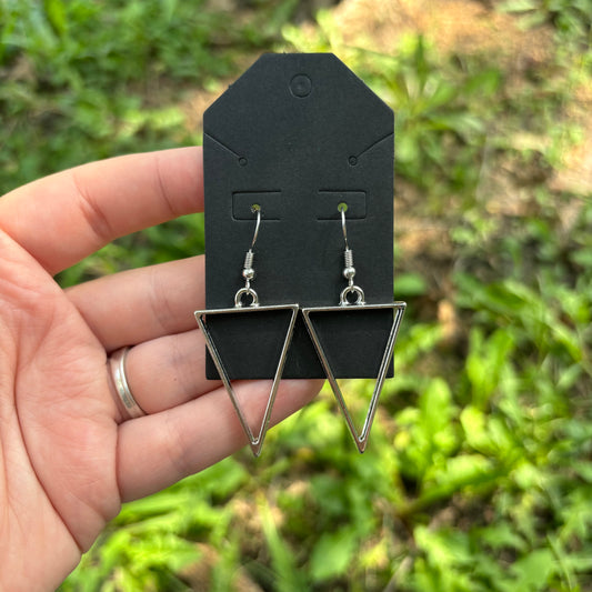 Triangle dangle earrings