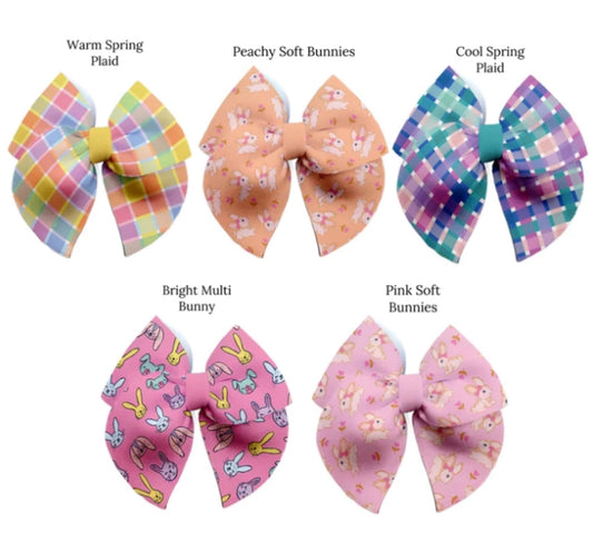 Spring sailor bows