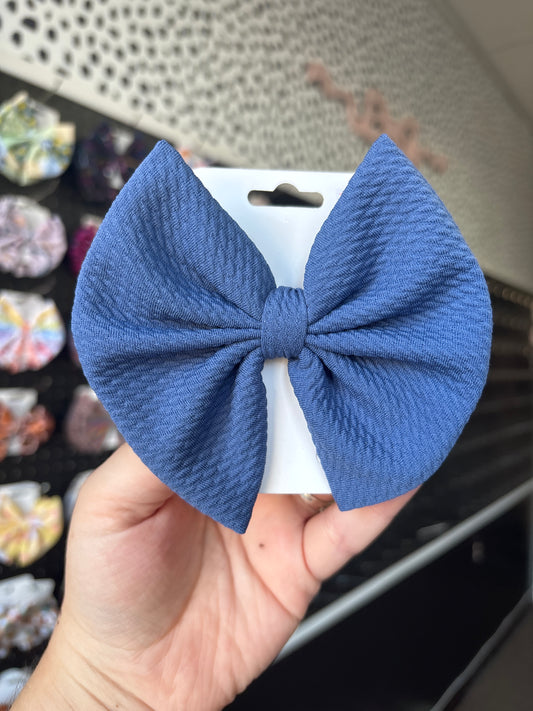 Denim regular style bow