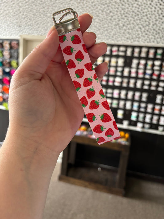 Strawberry key chain