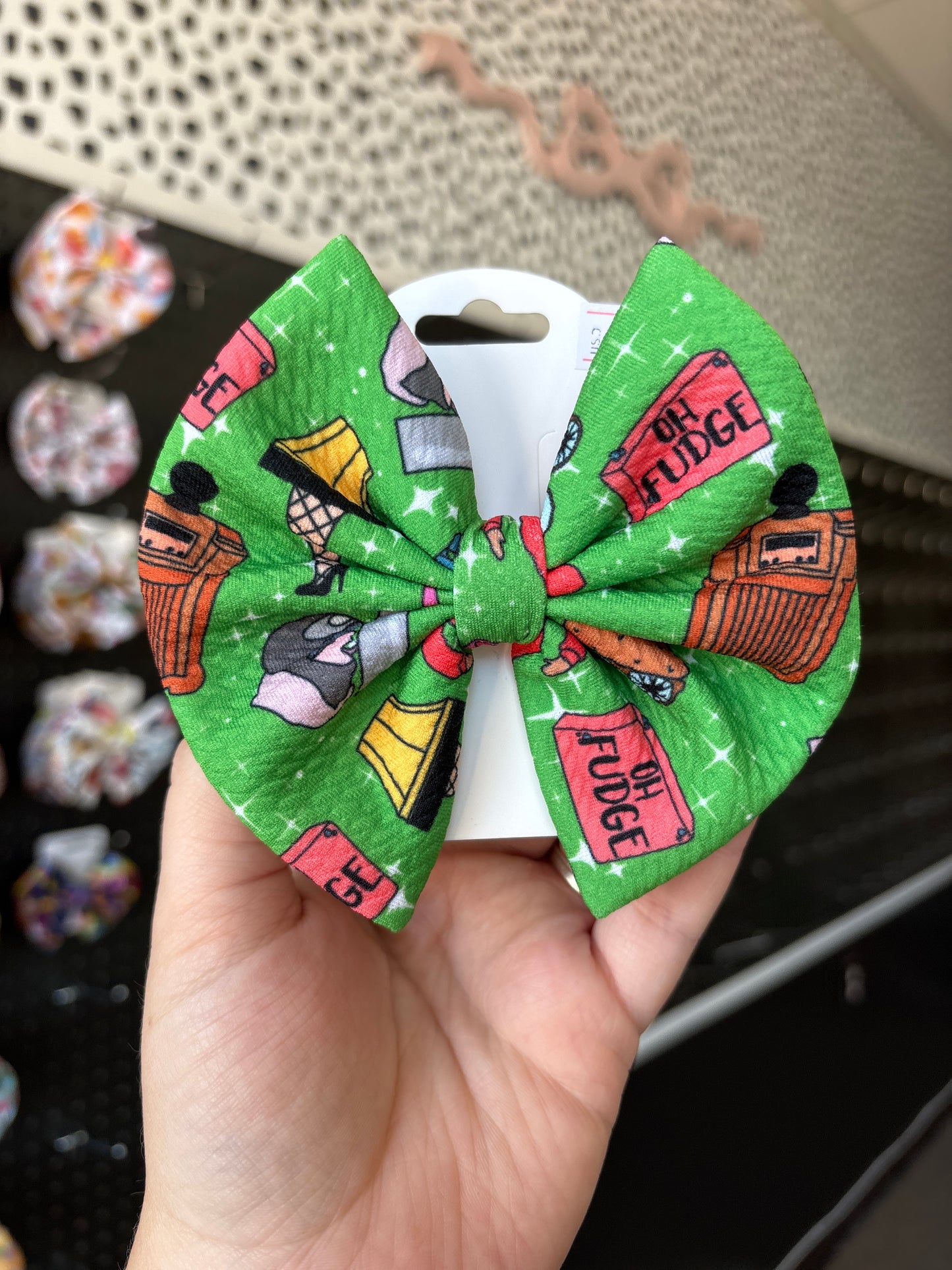 Little lambs custom oh fudge! Regular style bow