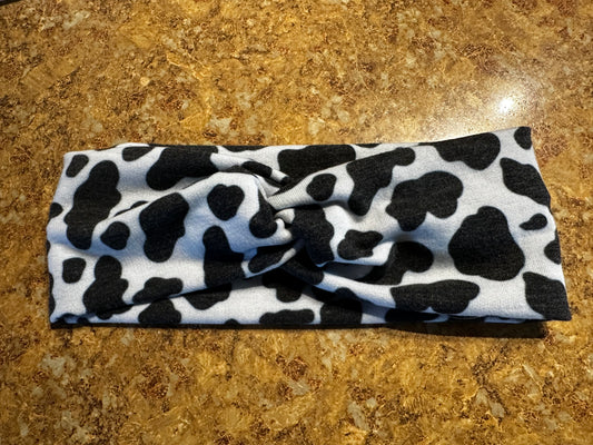 Cow Print Headband