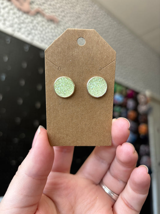 Glow in the dark durzy 12mm earrings