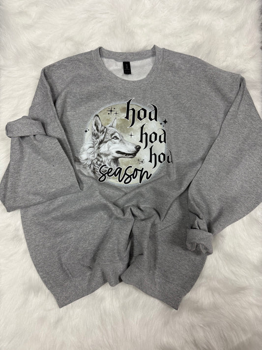 Hoa, hoa, hoa season- crew neck- adult XL
