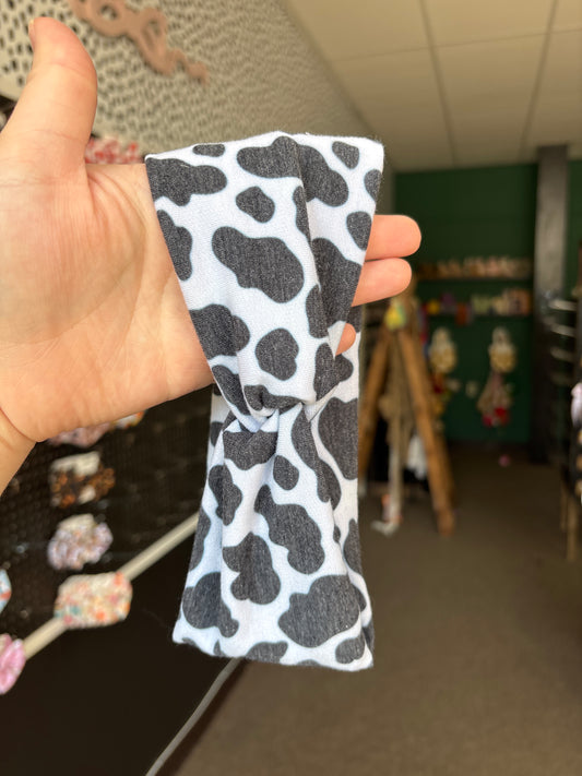 Cow Print Headband