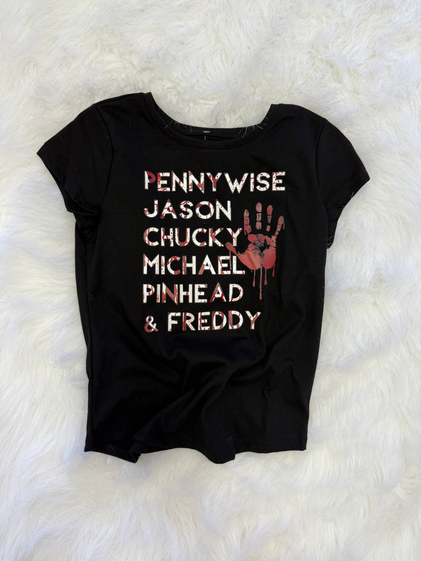 Bloody hand print- Tshirt-youth 6/7