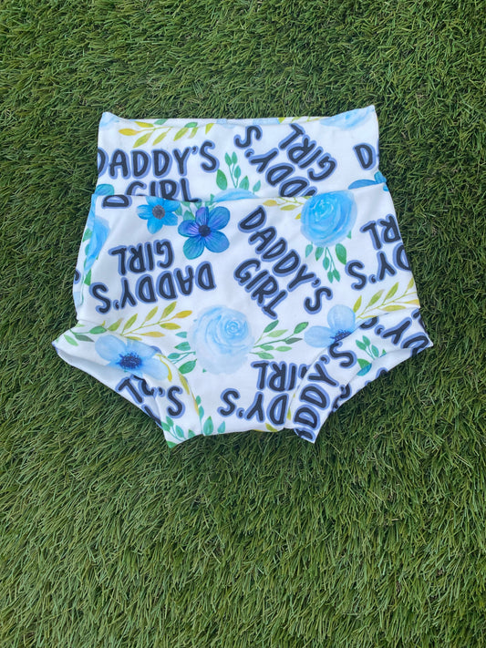 Blue floral daddy’s girl bummies