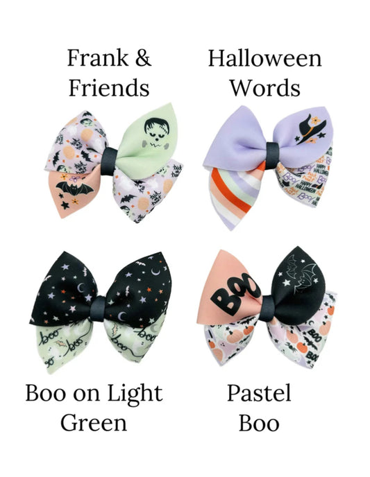 Pastel Halloween sailor bow