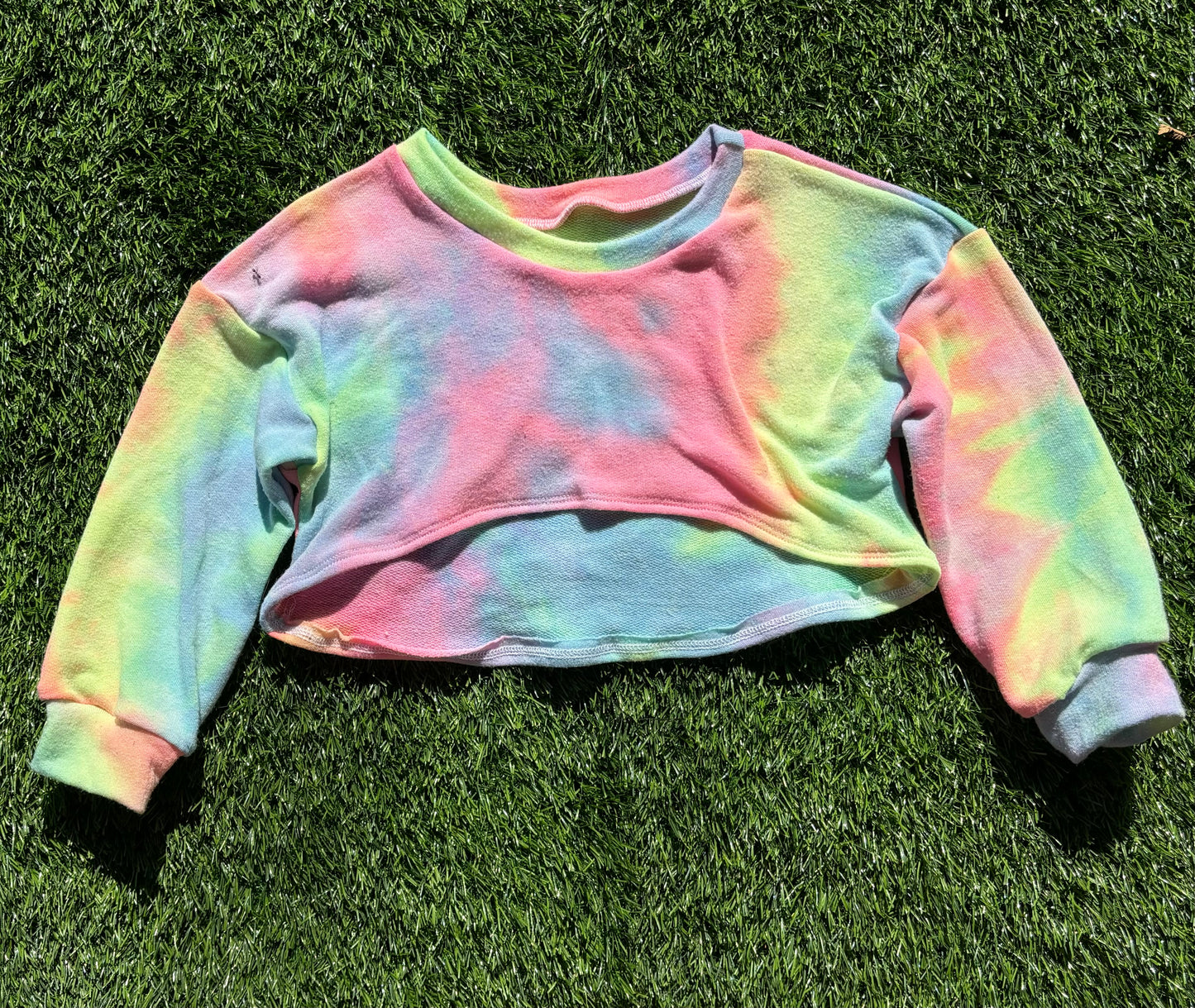 4t- tie dye- honey top