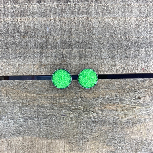 Light green Durzy 12mm earrings