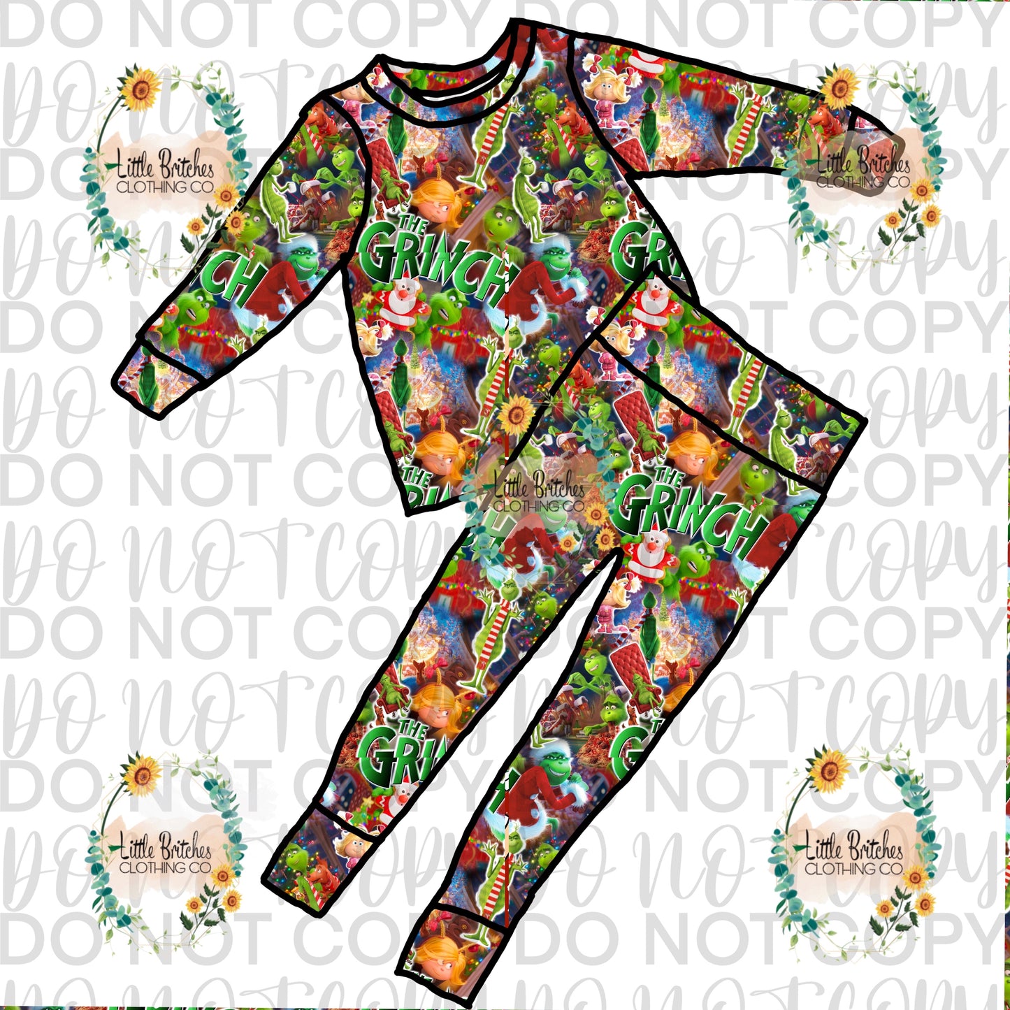 Mean one Christmas pajamas preorder