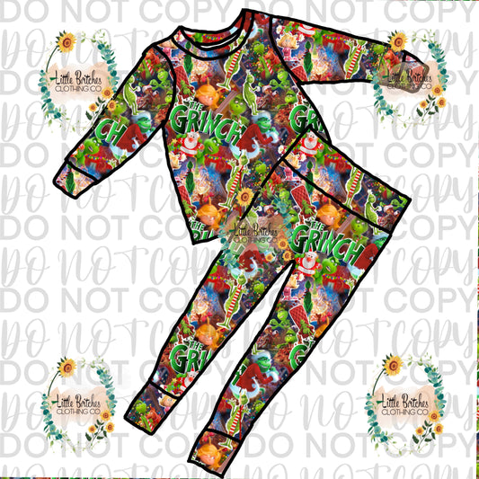 Mean one Christmas pajamas preorder