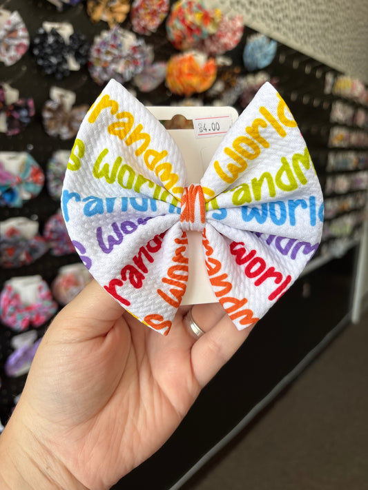 Grandmas girl- regular bow