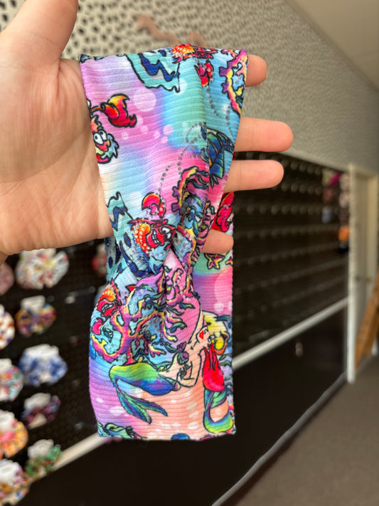 Christmas Mermaid twist headband