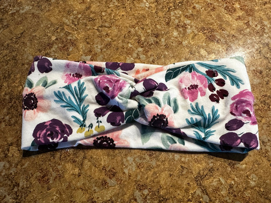 Purple Floral Headband