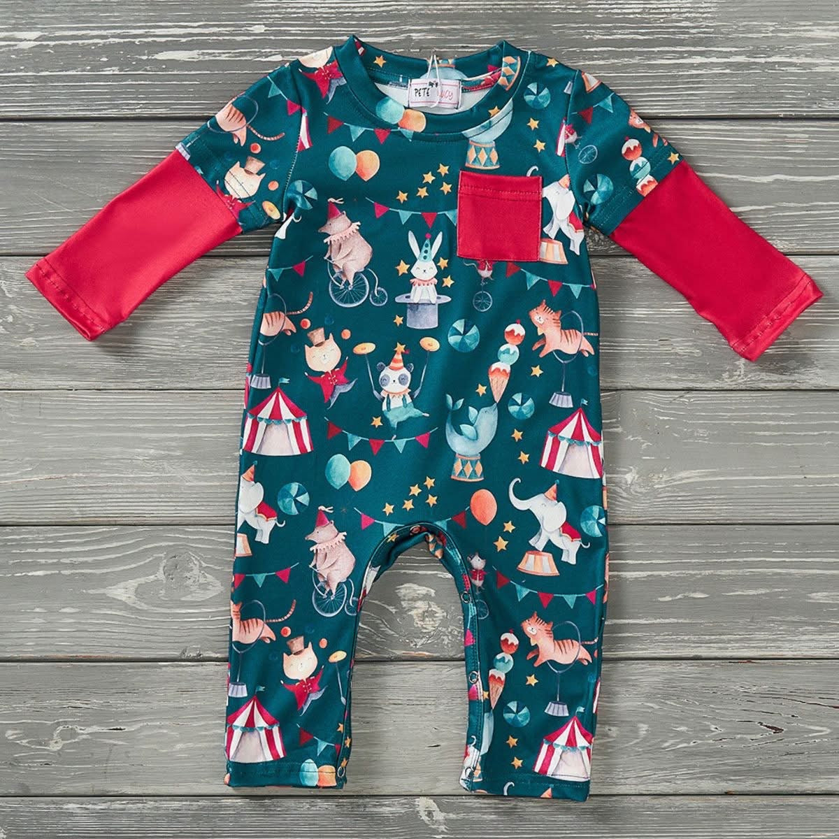 Greatest show boy infant romper- 18-24m