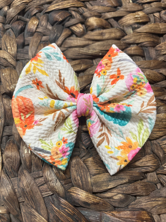 Boho pumpkin regular bow