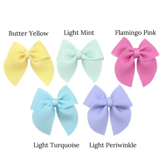 Spring solid color sailor bows