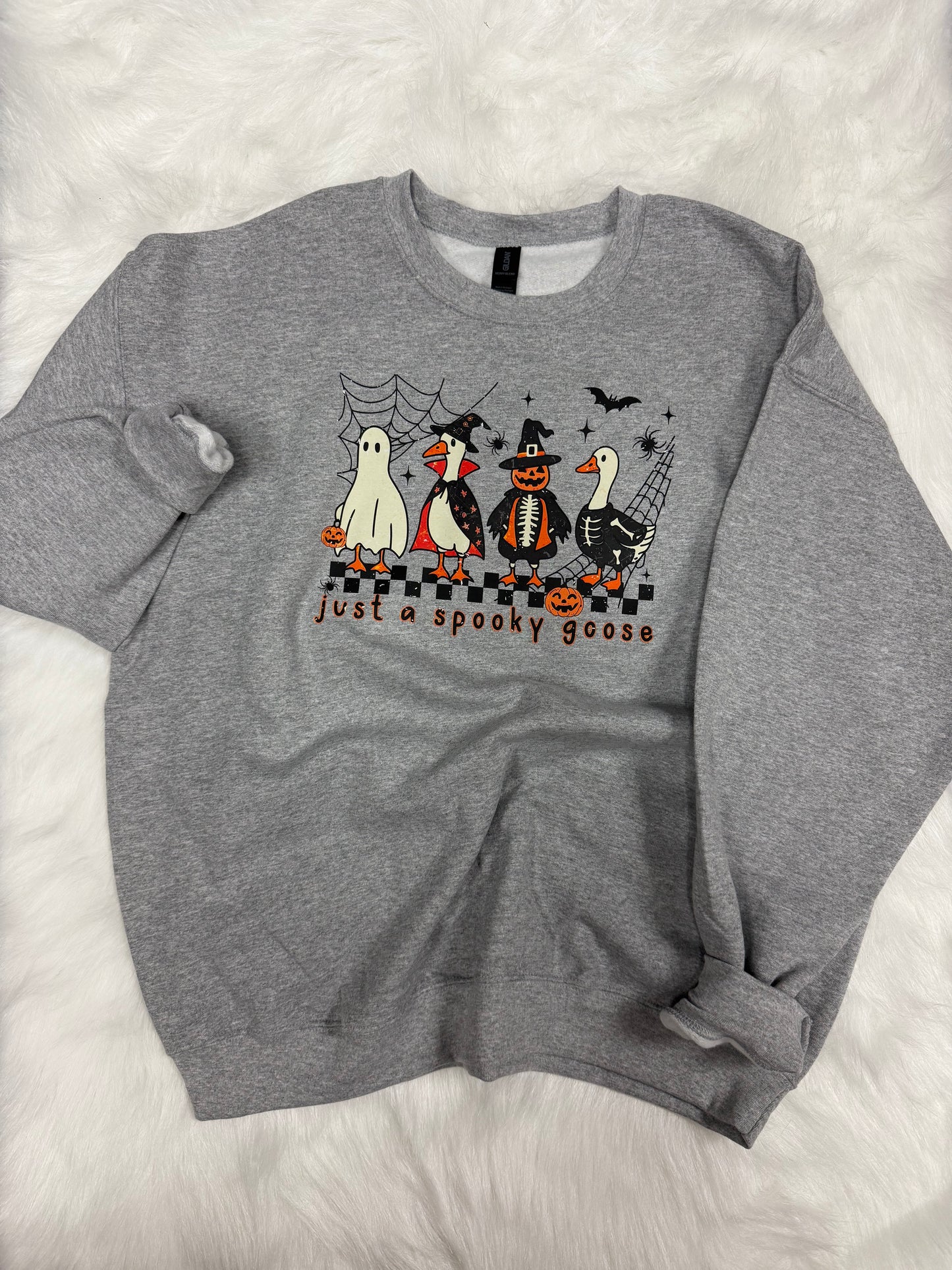 Spooky goose- crew neck- adult XL