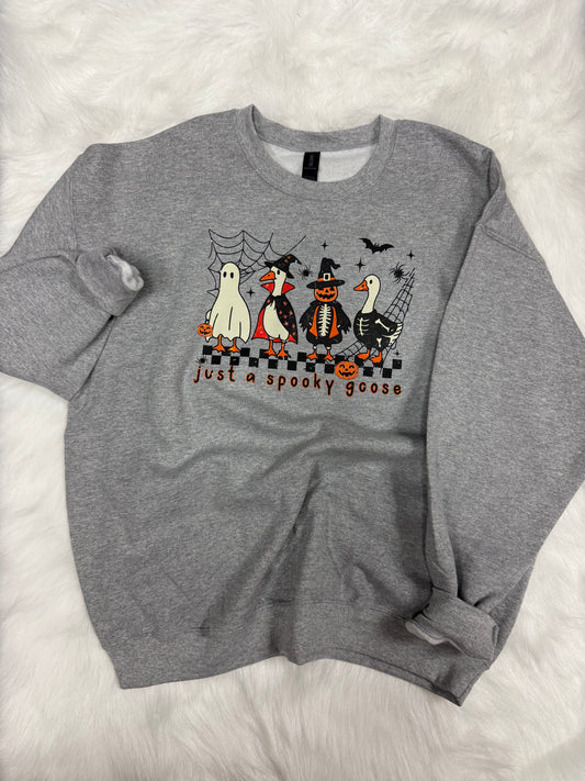 Spooky goose- crew neck- adult XL