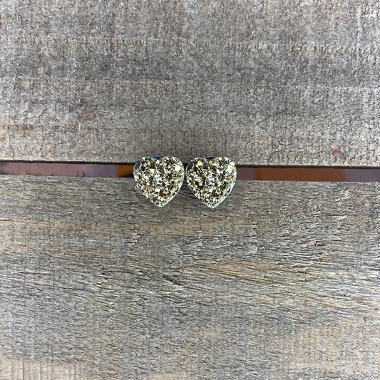 Gold Durzy heart earrings