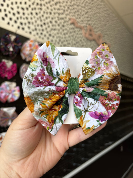 Sunflower floral- regular bow