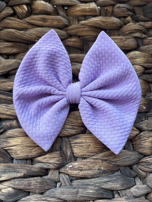 Lavender 4inch regular clip bow