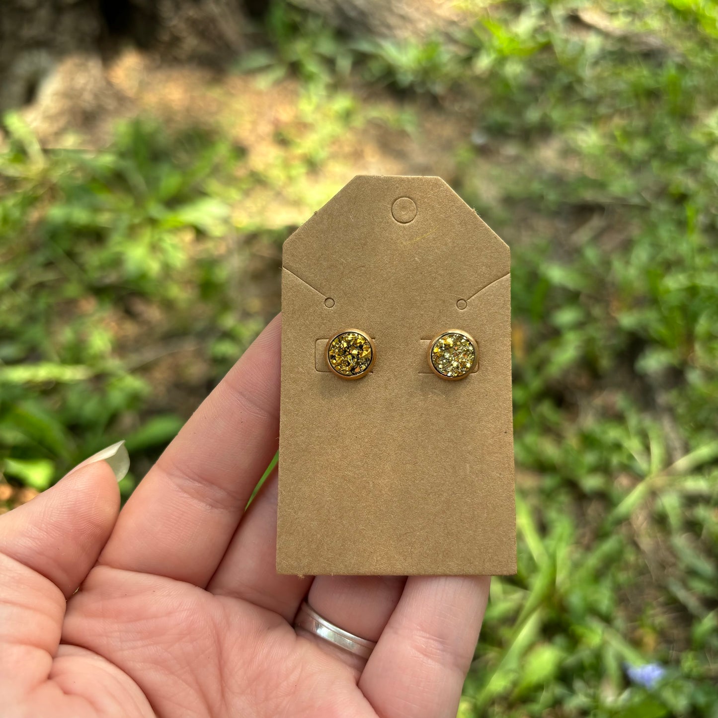 Gold 8mm Durzy earrings