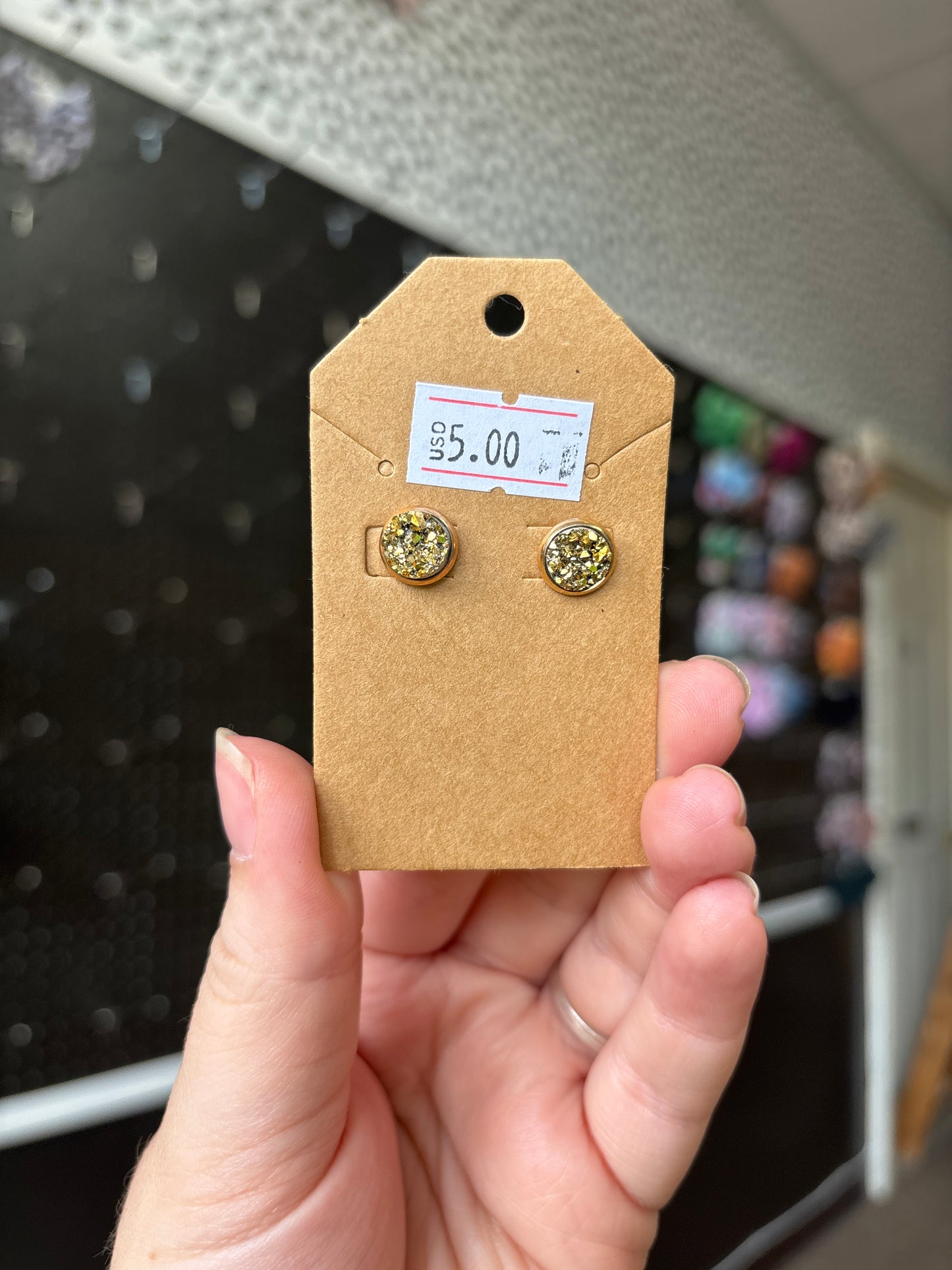 Gold 8mm Durzy earrings