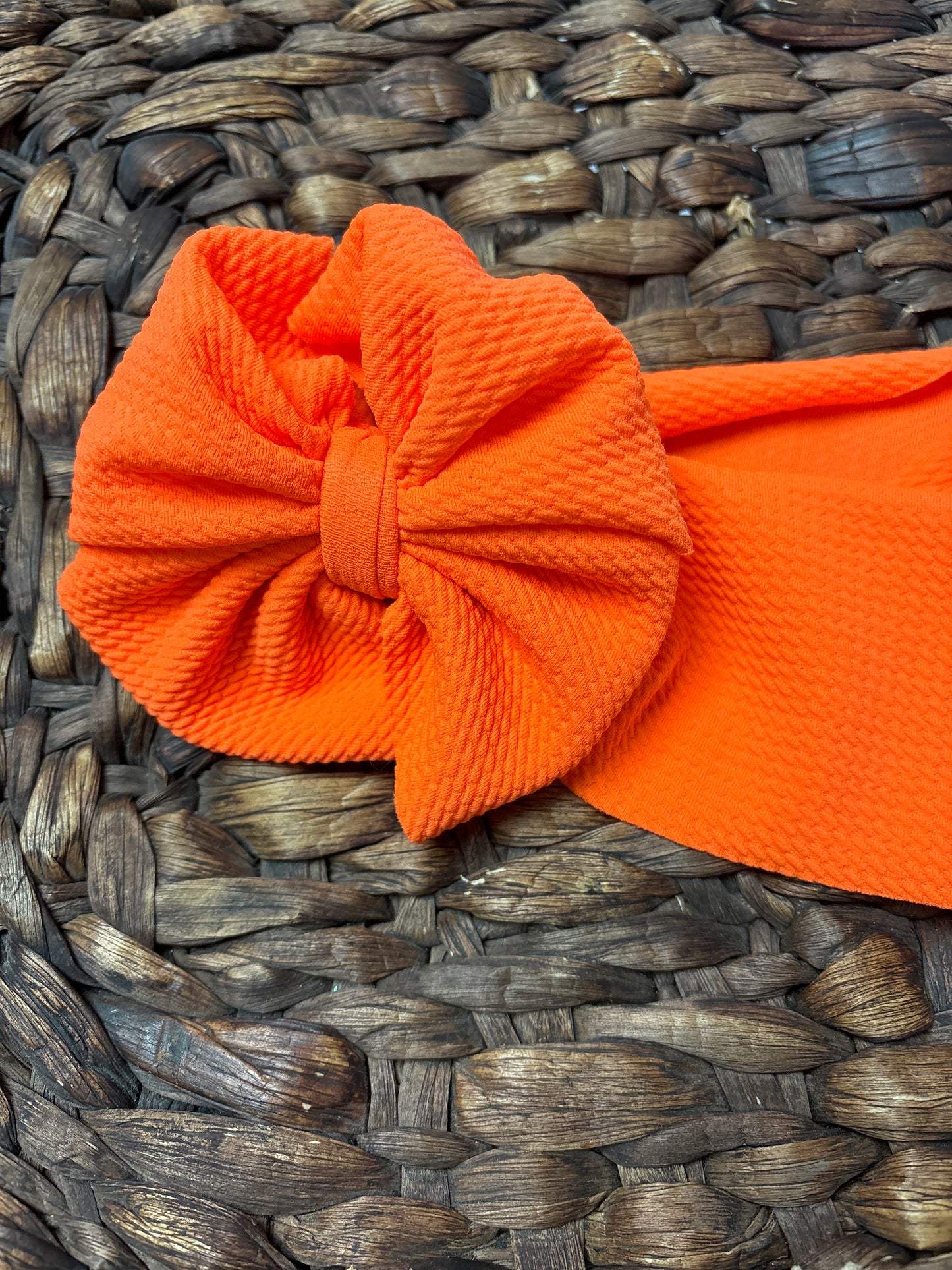 Neon orange messy wrap- toddler