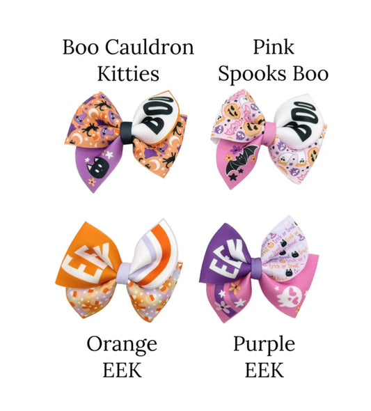 Pink Halloween sailor bows