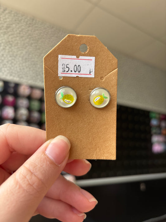 Pineapple 12mm earrings